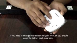 SadoTech Loud Doorbell Model CXRi BatteryOperated Receiver  Setup Installation [upl. by Shirlene]