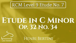 Etude in C Minor Op 32 No 34 by Henri Bertini RCM Level 9 Etude  2015 Piano Celebration Series [upl. by Michele]