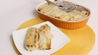 Crab Stuffed Manicotti Recipe Laura Vitale  Laura in the Kitchen Episode 693 [upl. by Ahsiuqel]