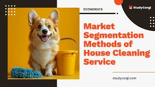 Market Segmentation Methods of House Cleaning Service  Research Paper Example [upl. by Jak]