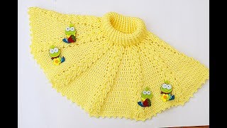 Crochet poncho layer for boy or girl very easy and fast [upl. by Notelrac]