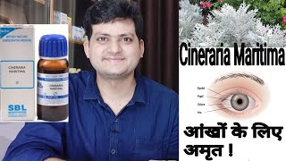 Homeopathic medicine Cineraria Maritima For eye problems and vision defects  use and symptoms [upl. by Sedicla]