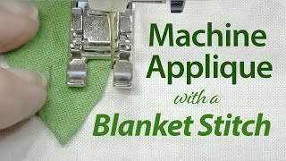 Sizzle Quilt Machine appliqué with a Blanket Stitch [upl. by Kalfas291]