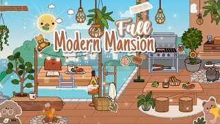 🧸Toca Boca House Ideas Modern Mansion Aesthetic Fall🍂House Design Tocalifeworld  Makeover✨ [upl. by Navi]