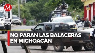 Se reportan enfrentamientos en Apatzingán Michoacán [upl. by Novonod]