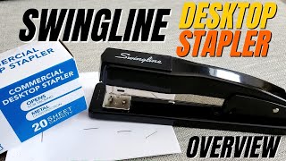 Swingline Commercial Desktop Stapler Overview [upl. by Radferd672]