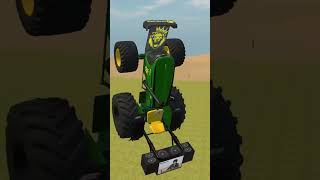 shorts jd flying in600 no tyre nishudeswaljatt nishudeswalstunt johndeere tractorvideo [upl. by Shien]