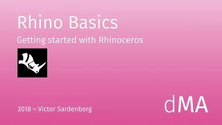 Rhinoceros 3D Basics Tutorial english [upl. by Ati202]