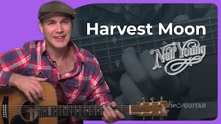 How to play Harvest Moon by Neil Young  Guitar Lesson [upl. by Shaylyn]