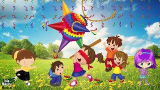 🎤 Canta Con Nosotros 🎤 Rompe La Piñata Dale dale dale  Karaoke  HiDino Canciones Para Niños [upl. by Marilin]