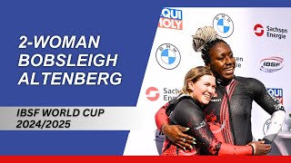 IBSF World Cup Altenberg  2Women Bobsleigh  Heat 1 [upl. by Froh8]