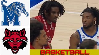 ARKANSAS ST vs 16 MEMPHIS Basketball Game Full Highlights 2024 [upl. by Callum48]