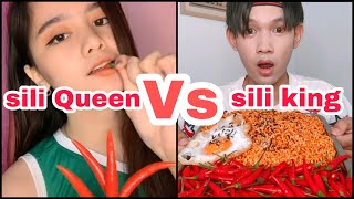 Sili Queen Vs Sili King 👑 Tiktok Challenge 👉👈 Tiktok Forever [upl. by Armalda37]