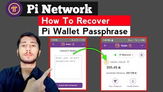 How to recover pi wallet passphrase  Pi Network [upl. by Kantor]