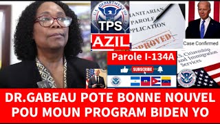 DRGABEAU POTE BON NOUVEL POU MOUN PROGRAM BIDEN YO uscis biden haiti immigration pwogrambiden [upl. by Asimaj]