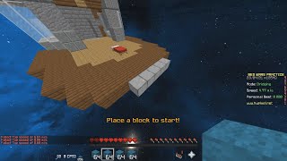 diagonal telly bridge on Hypixel Bridge Training [upl. by Ydnirb583]