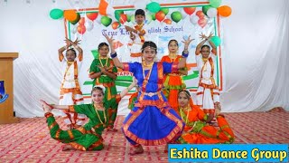 Winning Patriotic Song Dance🇮🇳 Mix Song group dance performanceTrue Light English School Eshika [upl. by Mushro]