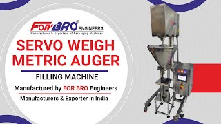 Weigh Metric servo Auger Filler Machine Servo based [upl. by Revorg]