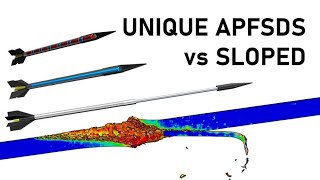 TELESCOPIC SEGMENTED amp JACKETED APFSDS vs SLOPED ARMOUR  Unique APFSDS Vol 5 [upl. by Ritz643]