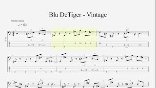 Blu DeTiger  Vintage Bass Tabs [upl. by Aillil]