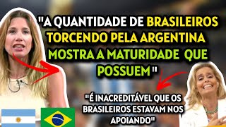 ARGENTINOS ESPANTADOS E AGRADECIDOS COM A TORCIDA DOS BRASILEIROS quotMOSTRA O QUÃO MADUROS SÃOquot [upl. by Ecarg486]