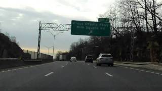 New York State Thruway Interstate 87 Exits 6A to 1 southbound [upl. by Sydalg426]