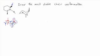 Most stable conformation Chair Cyclohexane [upl. by Anglo]