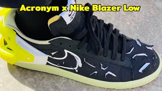 Acronym x Nike Blazer Low DETAILED LOOK and Release Update [upl. by Yesiad]