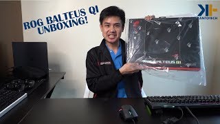 ROG Balteus RGB Mousepad with Wireless Charging UNBOXING [upl. by Ymmor]