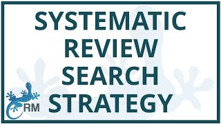 Systematic Review Search Strategy  How to plan and present your search terms [upl. by Towers634]