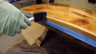 Table Top Epoxy on custom table [upl. by Cornel369]