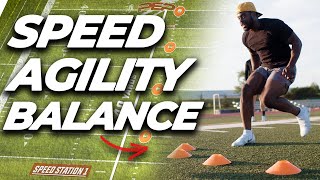 SPEED and AGILITY Training For Athletes  Full Workout [upl. by Keung951]