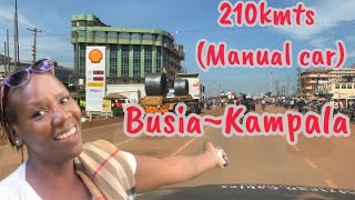 Busia Kenya to Kampala 210 kmts on manual Car Solo Drive [upl. by Dukey851]