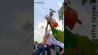 10 muharram markazi jaloos karachi 2020 jaffar e tayyar Alam commitee [upl. by Kathrine]