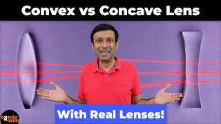 Concave and Convex Lens Experiment [upl. by Laney]