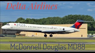 Delta Airlines MD88 Hartford to Atlanta Trip Report Full Flight [upl. by Naie761]