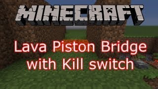 Minecraft Tutorial  Hidden Bridge in Lava with Killswitch [upl. by Herve]