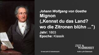 Johann Wolfgang von Goethe Mignon 1803 [upl. by Eitsyrc]