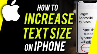 How to Change Font Size on iPhone  Increase Text Size [upl. by Charmian84]