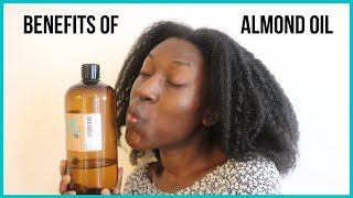 BENEFITS OF ALMOND OIL ON NATURAL HAIR  WHAT ARE THE BENEFITS OF ALMOND OIL [upl. by Nnylamme715]