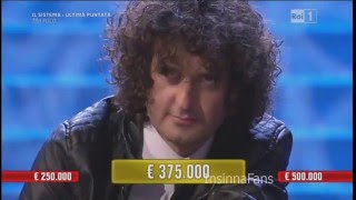 Alberto Bindi vince 500mila euro ad Affari Tuoi con Flavio Insinna [upl. by Beattie663]