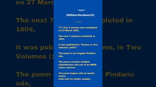 Quick Recap7Ode Intimations of ImmortalityWilliam Wordsworth PG TRB ENGLISH UGC NET SET [upl. by Atarman534]