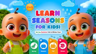 Learn Seasons for Kids I Seasons Song for Kids I Nursery Rhymes amp Kids Song by ZubiDubiKids [upl. by Jobe]