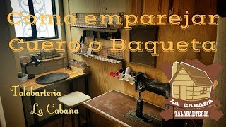 Tutorial de Talabarteria 01  Como emparejar y cortar una vaqueta [upl. by Cardew]