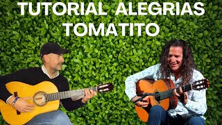 TOMATITO  ALEGRIAS DE CADIZ  TUTORIAL  GUITARRA FLAMENCA  FACIL [upl. by Gefen]