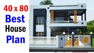 40 x 80 Modern House plan for My Client  3BHK 2 Storey Building  House Plans [upl. by Aicineohp]