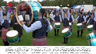 Dowco Triumph St Pipe Band Drum Corps 2018 WPBC led by Gary Corkin [upl. by Ramon]