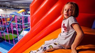 Slide Up Indoor Playground Fun in Reverse 😀 [upl. by Fenn]