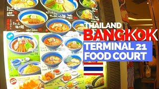 Bangkok Thailand Terminal 21 Food court [upl. by Legnalos]