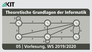 05 Äquivalenz Rechtsinvarianz und Index Satz von Nerode Registermaschine Turingmaschine [upl. by Rephotsirhc823]